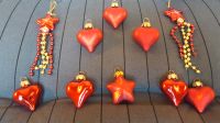 9 Weihnachtsanhänger rote Herzen etc, Baumschmuck Weihnachtsdeko Schleswig-Holstein - Schacht-Audorf Vorschau