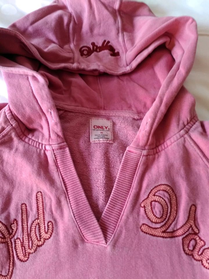 Kapuzenpulli Hoodi von Only - Gr. M rosa in Stuttgart