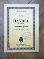 Edition Eulenburg Musik Noten Händel Concerto Grosso 9 Partitur Niedersachsen - Oldenburg Vorschau