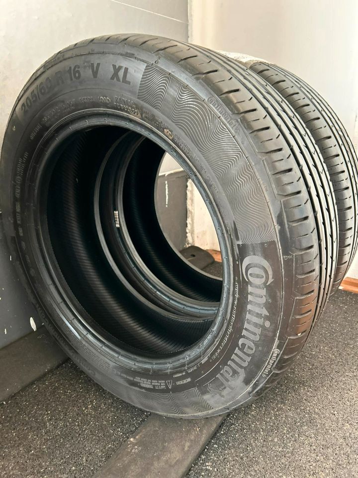 2x Sommer Continental 205/60 R16 96V XL gebraucht inkl. Montage in Burgwald