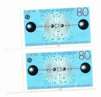 Ungestempelte Doppel-Briefmarke Elektromagnetische Wellen 1983 Bayern - Kirchham Vorschau