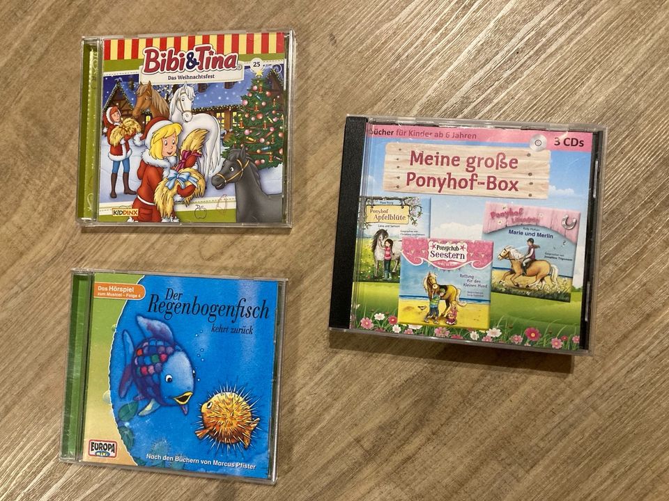 Hörspiel CDs Bibi Tina, Regenbogenfisch, Ponyhofbox 3 CDs Pferde in Steißlingen