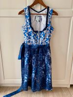 Alpenfee Dirndl Gr. 38 weiß/blau Blümchen Tracht Spitze München - Allach-Untermenzing Vorschau