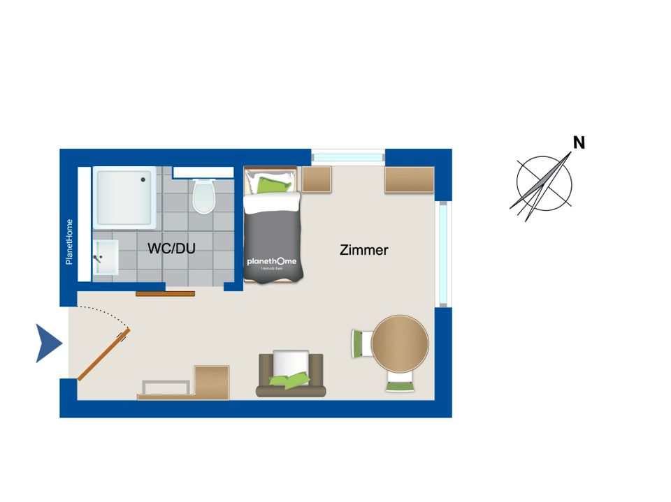 Apartment im Seniorenwohnzentrum in Aub in Aub