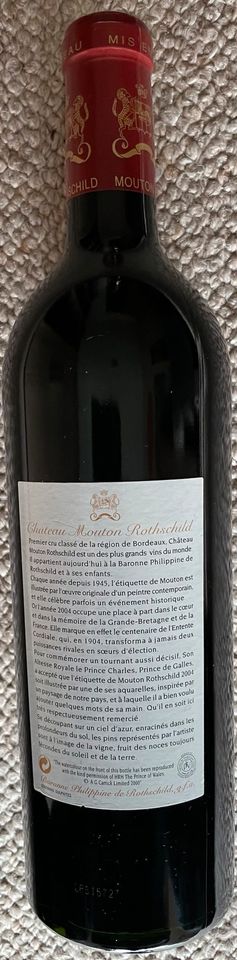 Chateau MOUTON Rothschild 2004 Pauillac (0,75 l) in Berlin