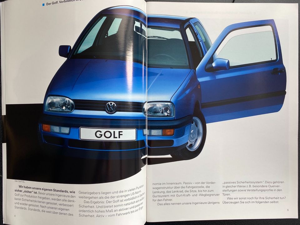 Prospekt VW Golf III inkl. syncro, GT Special von 01/1993 in  Nordrhein-Westfalen - Mettmann | eBay Kleinanzeigen ist jetzt Kleinanzeigen