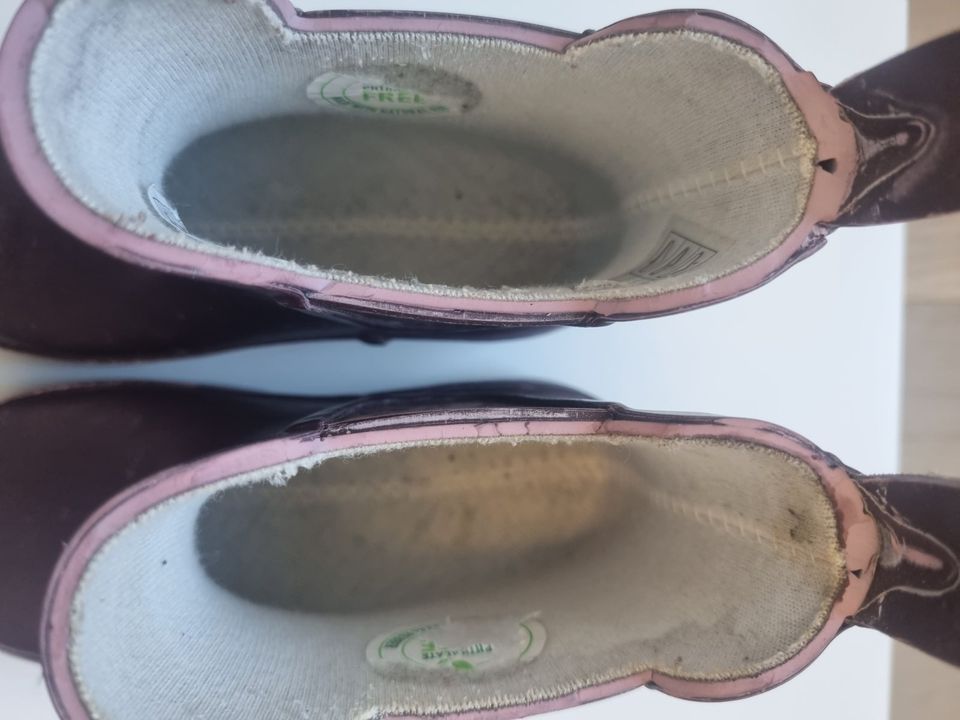 Mikk-Line Gummistiefel (Gr. 24) lila - fast Barfuß-Schuhe in Willich