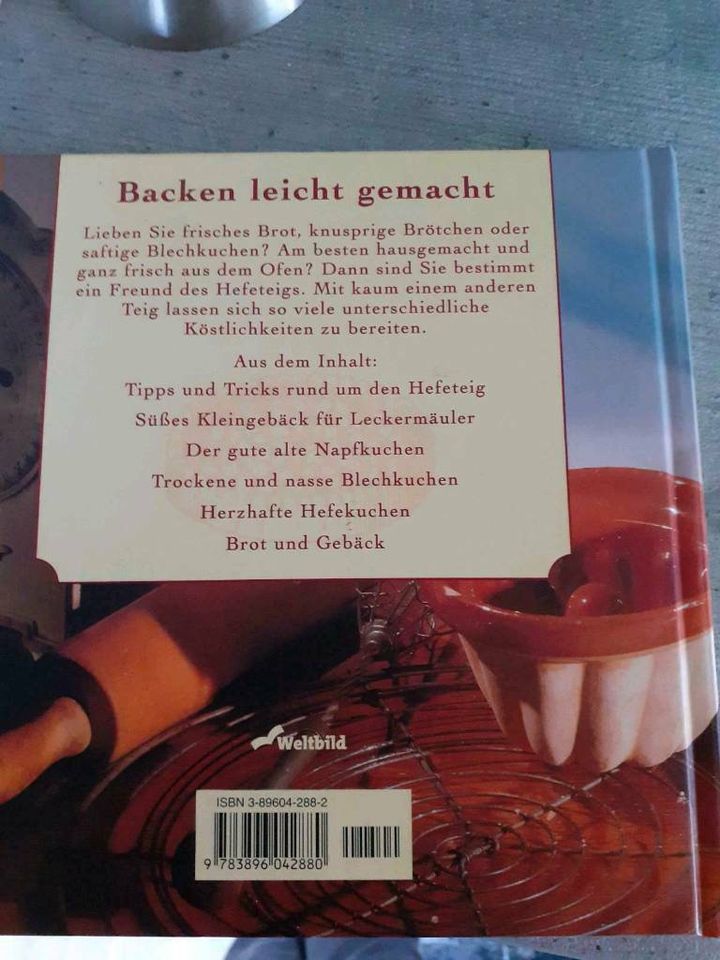 Backbuch Hefeteig von Oda Tietz neu in Haldenwang