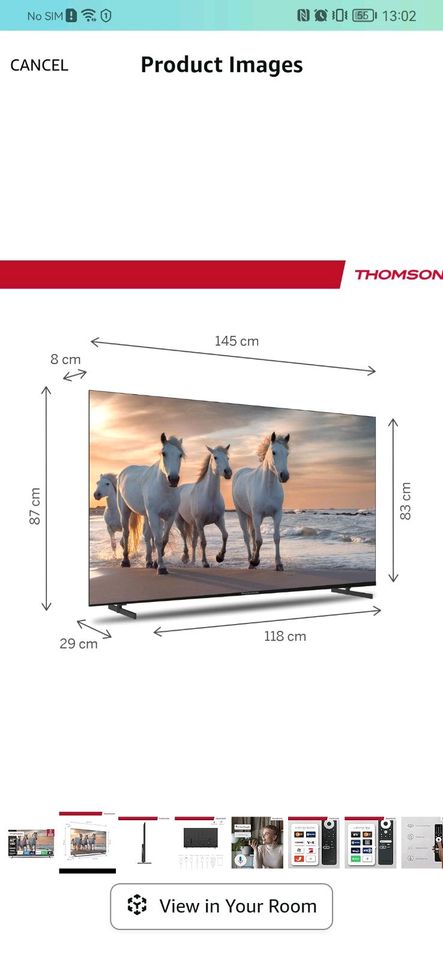 Thomson Ultra HD 64cm TV in Düsseldorf