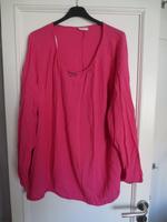 WOW Gummizug Bluse in knalligem Pink leicht Größe 50 Bayern - Schwabach Vorschau