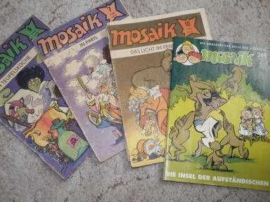 5 Mosaik-Hefte 6/1980, 7/1980, 10/1980, 11/1980, 9/1996 in Bestensee