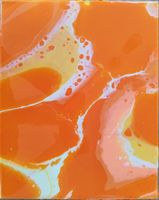 Acryl Kunstwerk Bild Orange Dream 24x30 cm Niedersachsen - Vienenburg Vorschau