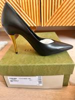 GUCCI Pumps Charlotte – NEU – Gr. 37,5 – Schwarz Gold High Heels München - Berg-am-Laim Vorschau