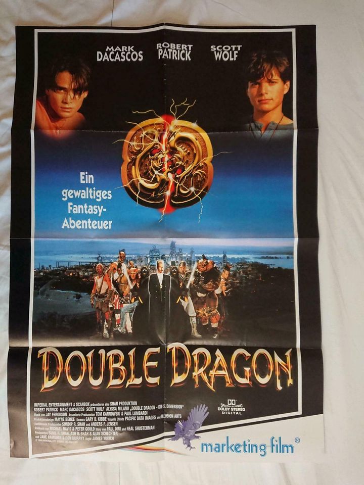 Double Dragon Poster Film Fantasy Mark Dacasos Robert Patrick in Hamburg