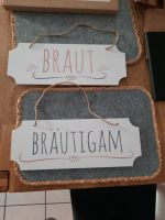 Dekoschilder Braut/ Bräutigam aus Holz Bayern - Michelau i. OFr. Vorschau