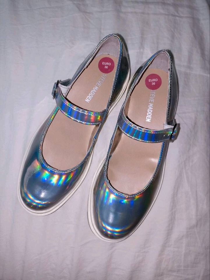 Damenschuhe Größe 36 Holo Holographisch Glitzer Silber in Hamburg