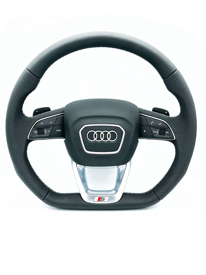 Audi Sline Lenkrad abgeflacht,Leder,A3,A4,A5,A6,A7,A8,Q3,Q5,Q7,Q8 in Burgwedel