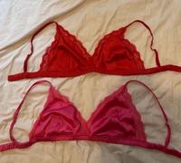 H&M Triangel Bustier Satin Nachtwäsche pink rot Hannover - Mitte Vorschau