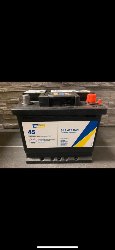 Autobatterie Cartechnik 45 Ah Neu mit Garantie in Haan