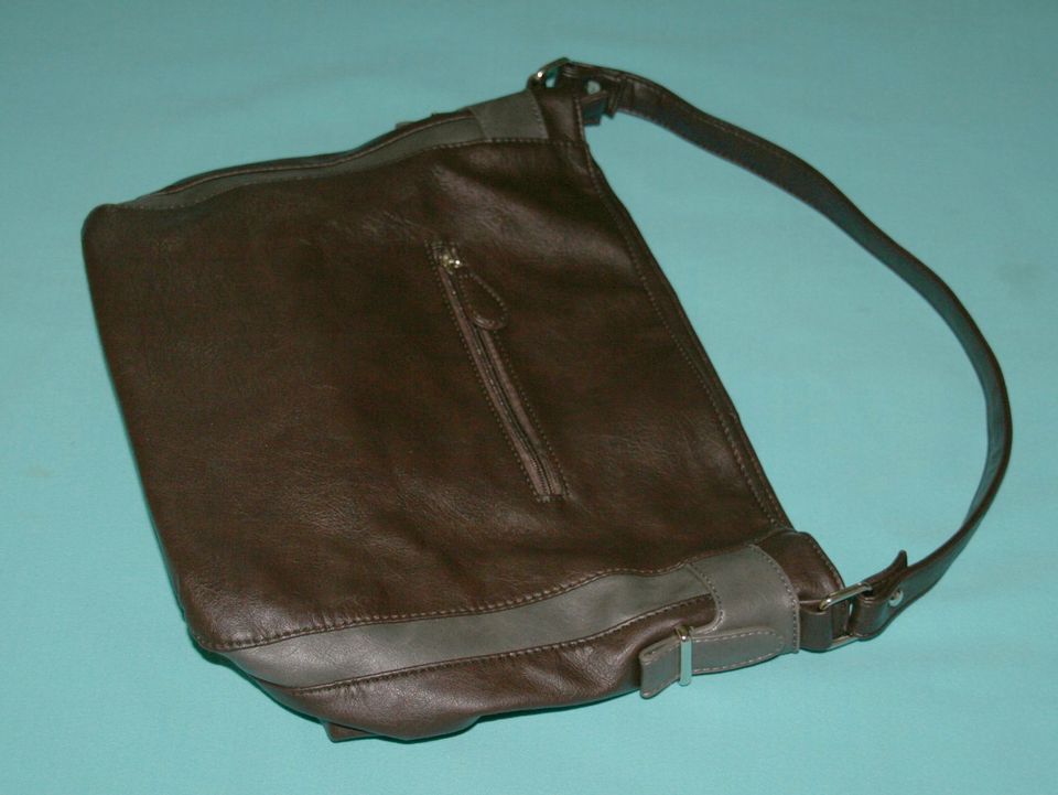 Damenhandtasche Handtasche Umhängetasche braun/grau neu in Bühlertal