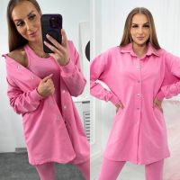 Damen Set 3-in-1-Sweathemd, Top und Leggings  Freizeitanzug Niedersachsen - Vechta Vorschau