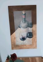 Druck Gemälde F. de Villeneuve Chateau Montillac Flasche + Gläser Altona - Hamburg Ottensen Vorschau