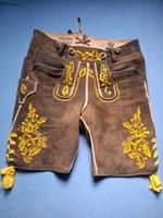 Hirschlederhose, Hirsch, Lederhose, Meindl, Limited, Gr. 46, S/M Neuhausen-Nymphenburg - Nymphenburg Vorschau