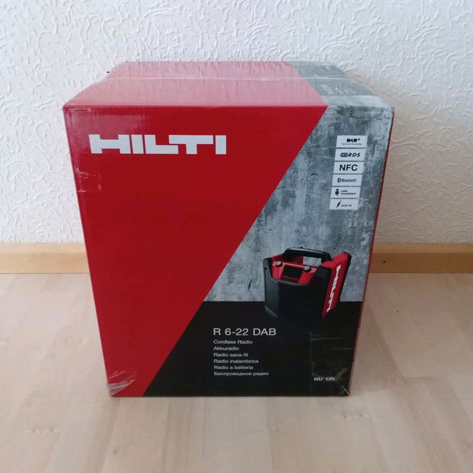 HILTI NURON R 6-22 DAB Akku-Baustellenradio NEU!!!!!! in Voerde (Niederrhein)