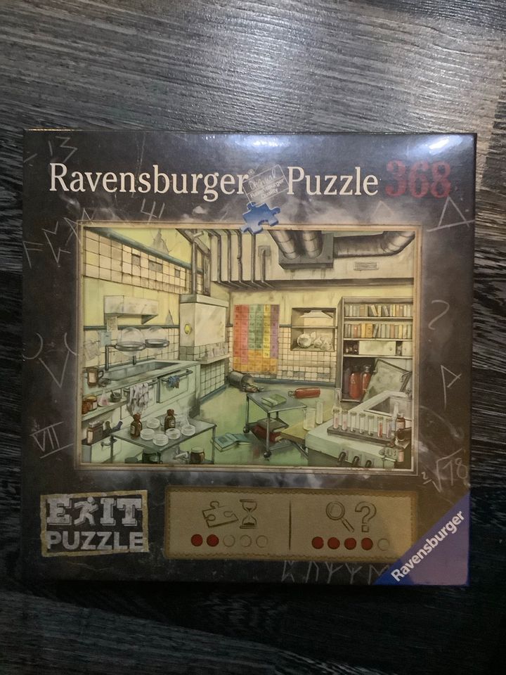 Ravensburger Puzzle, Exit Puzzle, Exit Games, das Labor, 368 Teil in Quierschied