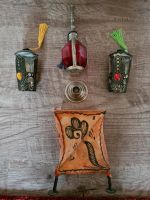 Marrokanische Souvenirs: 2 Teegläser, Öllampe, Kamellederlampe Hamburg - Hamburg-Nord Vorschau