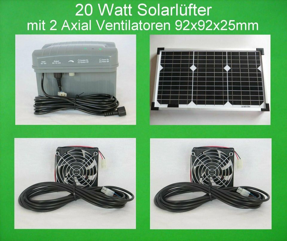 Solarlüfter Gewächshaus Batterie Solar Ventilator Lüfter Akku NEU in  Nordrhein-Westfalen - Emsdetten | eBay Kleinanzeigen ist jetzt Kleinanzeigen