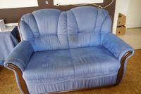 2 Sitzer Sofa, Couch und passender Sessel, blau Nordrhein-Westfalen - Detmold Vorschau