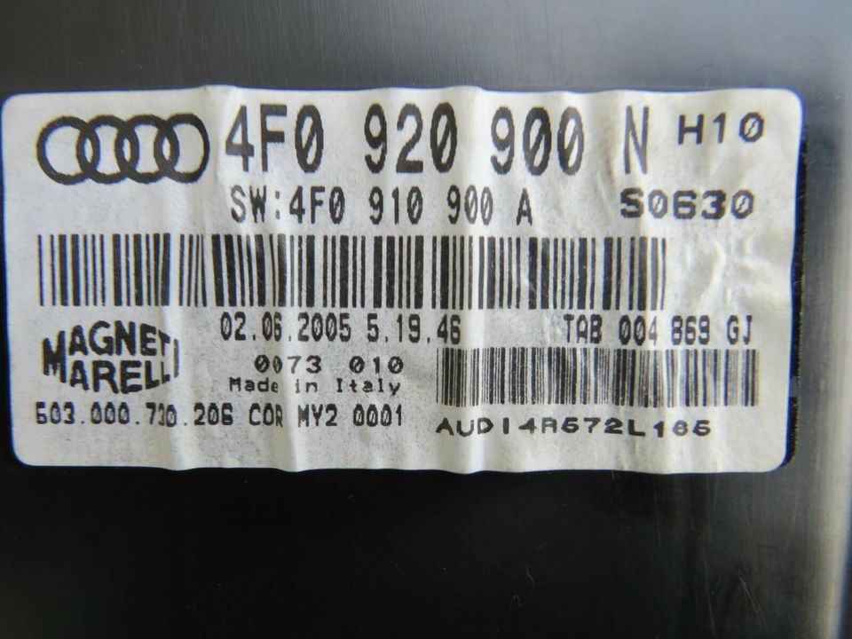 Kombiinstrument + Display Audi A6 4F 4F0920900N + 4F0919603 in Andernach