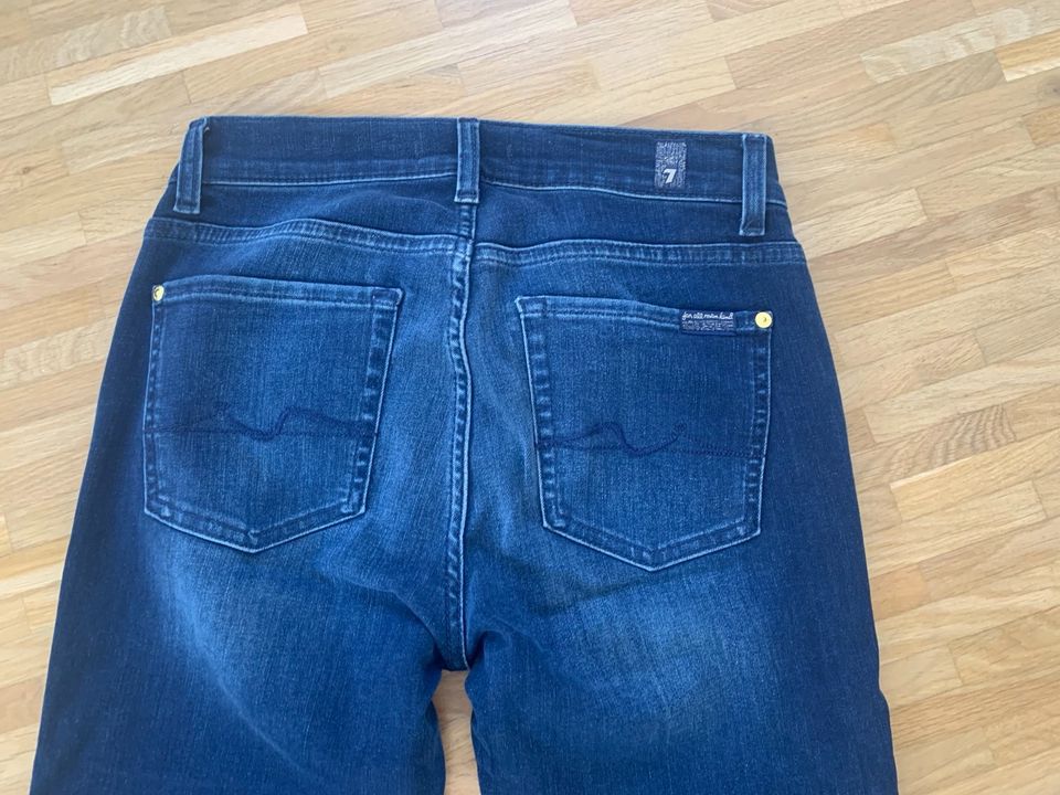 7 for all Mankind Jeans Hose, Bootcut, Schlaghose, Gr. 28, blau, in Aschaffenburg