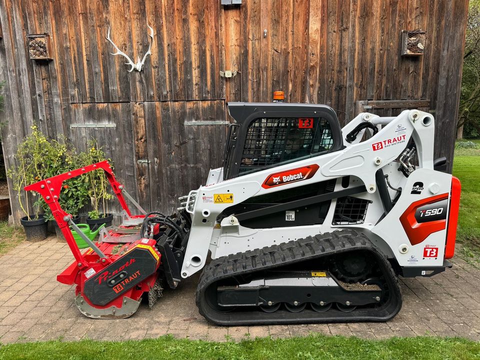 Forstmulcher Mulcher, Rodung, Gestrüppmulcher, Häcksler mit Fahrer mieten in Heimertingen