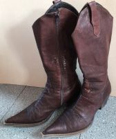 Stiefel Boots Laura Leder braun Gr 40 Cowboy Stiefel Bayern - Landshut Vorschau