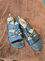 Schwarze Leder Sandalen Gr. 42 Bayern - Niederaichbach Vorschau