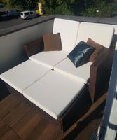 Loraville Garden Furniture Polyrattan Sofa 2er Braun Balkon Couch Hessen - Rotenburg Vorschau