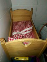 Puppenbett Holz massiv mit ❤ incl. Matratze, Kissen.-Bettbezug Bayern - Gaimersheim Vorschau