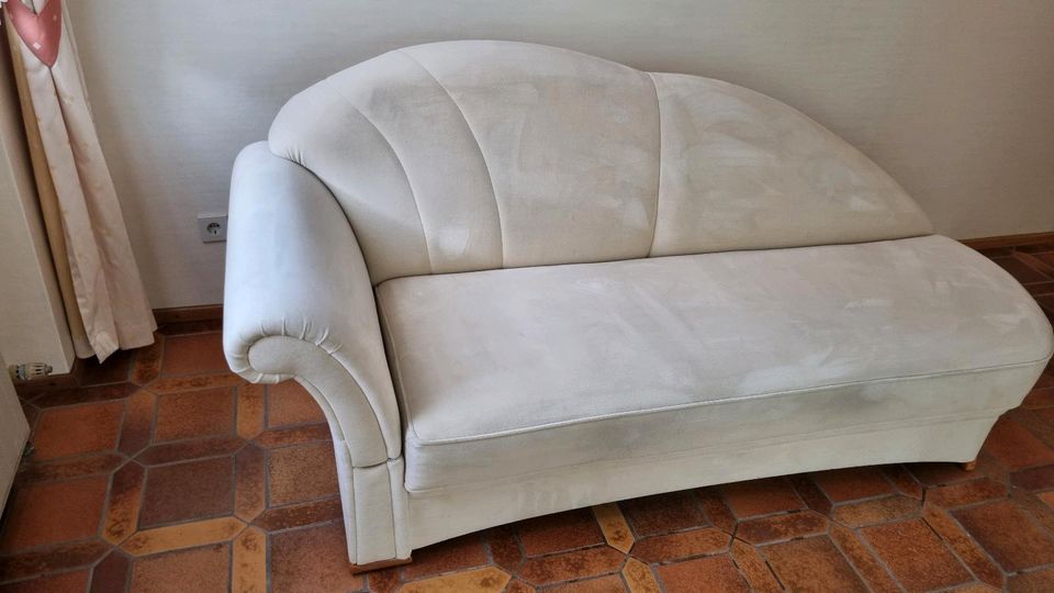 Schröno Couch / Ottomane / Recamiere beige 215 x 90 in Hattingen