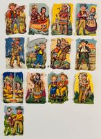Vintage alte Glanzbilder Oblaten Scraps | Wilder Westen Cowboys Wandsbek - Hamburg Bramfeld Vorschau