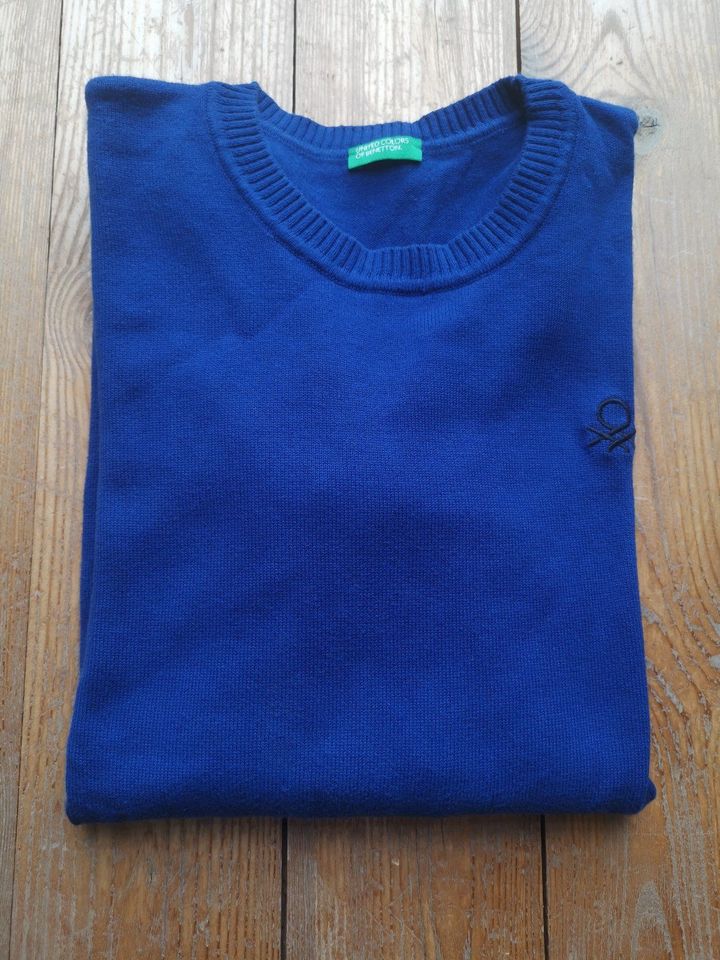 Pulli Benetton blau Größe 170 in Hohenwart