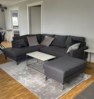 Sofa (L-Form, Ottomane links) mit Schlaffunktion + Hocker Baden-Württemberg - Sindelfingen Vorschau