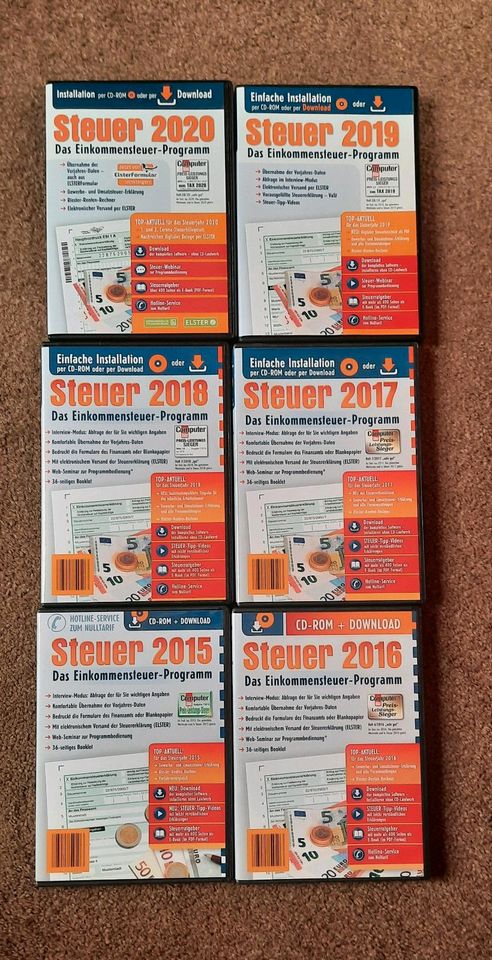 Aldi Steuer DVDs 2015 / 2016 / 2017 / 2018 / 2019 in Duisburg