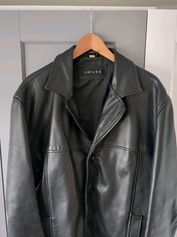 Lederjacke Rindnappa Herren schwarz XL Retro in Bottrop