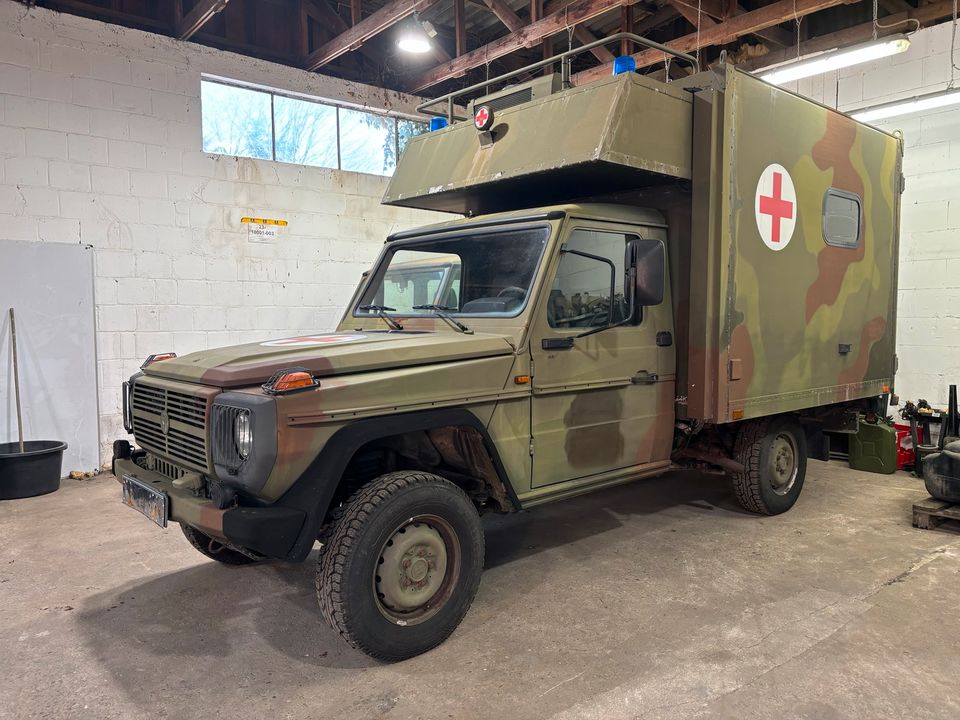 Puch 230 GE Sanitätswagen Sani 3120 Mercedes G Wolf Camper Armee in Erbach