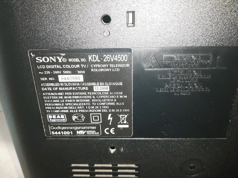 Fernseher SONY LCD 66 cm 26" in Beimerstetten