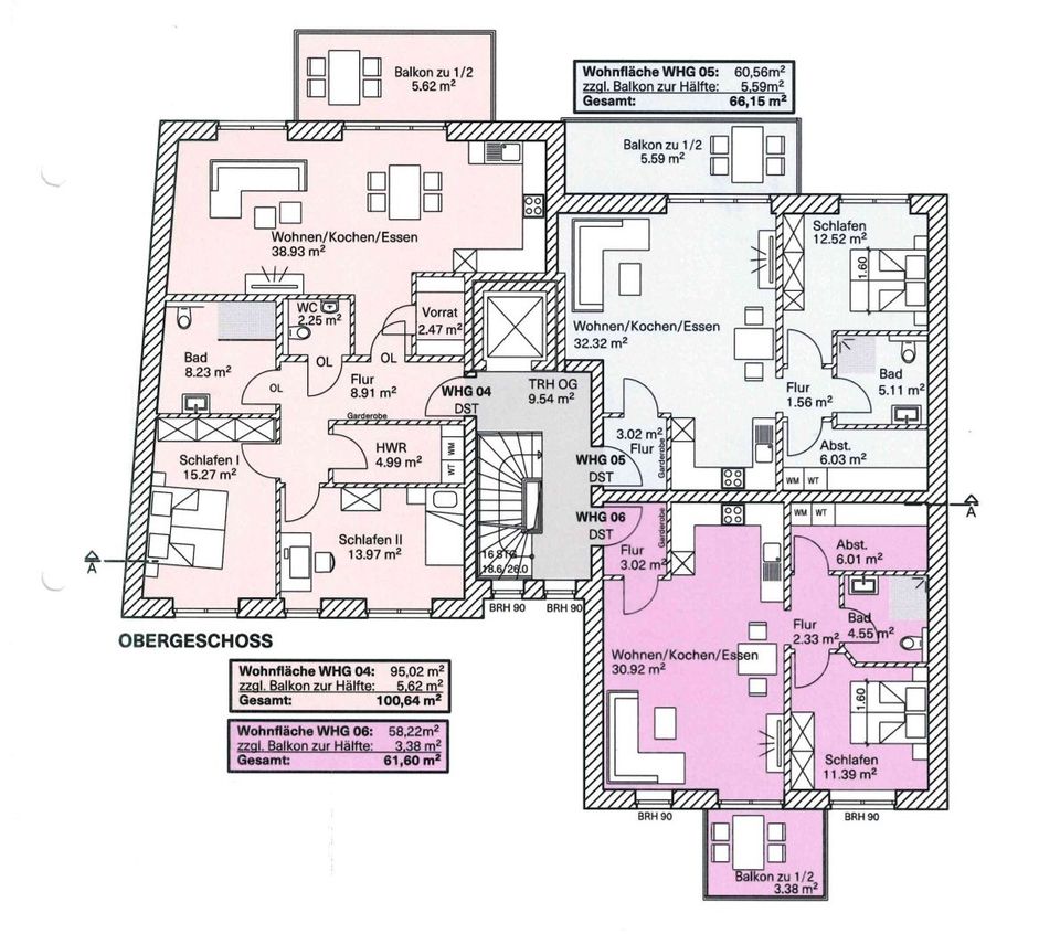 NEUBAU- 2 Zimmer-Obergeschoss-ETW (Nr. 6) mit Balkon im Zentrum von Dinklage! in Dinklage