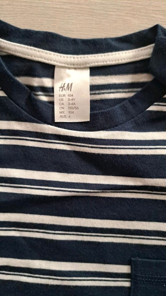 Langarmshirt Sweatshirt Pullover Shirt h&m neu Etikett 104 in Gera