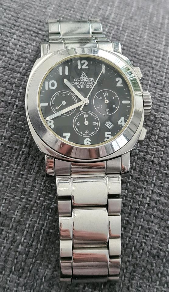 Dugena Chronograph WR 100 Herrenuhr Uhr Armbanduhr in Kiel